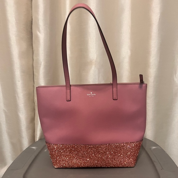 Pink glitter Kate Spade tote - Picture 3 of 6